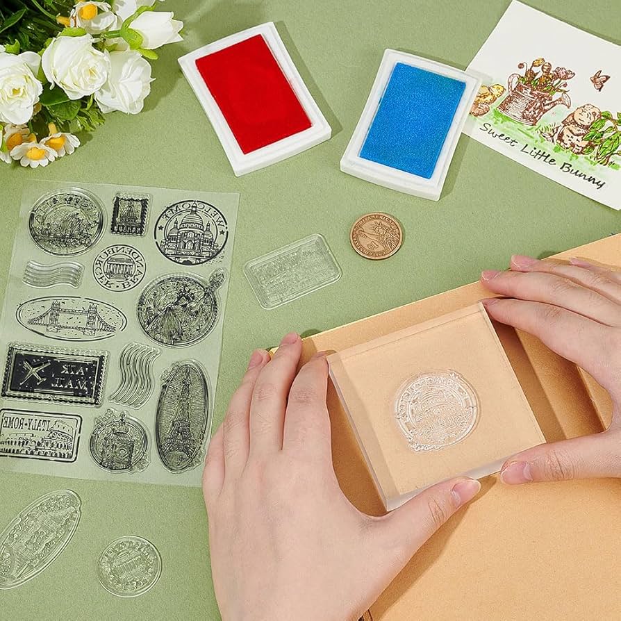 Amazon.com: PH PandaHall Clear Stamp for Card Making, City